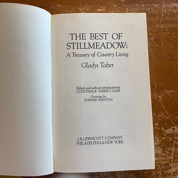 Gladys Taber Beige Pattern Mylar Dust Jacket Stillmeadow Country Living Book HC - Picture 3 of 16